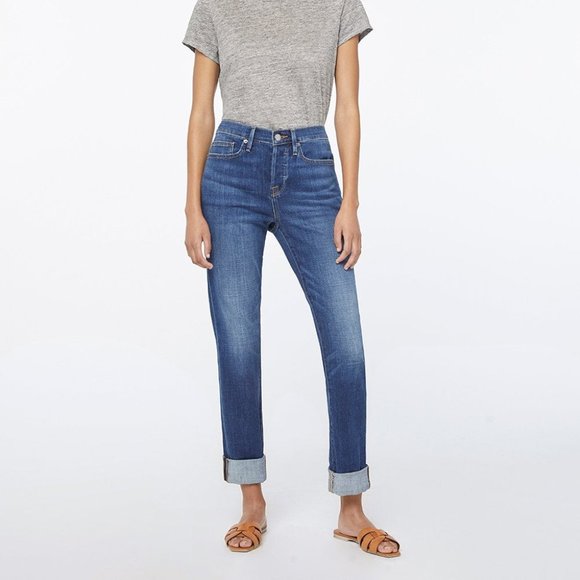 Frame - LE BEAU ANKLE STRAIGHT LEG BOYFRIEND JEANS main image 1